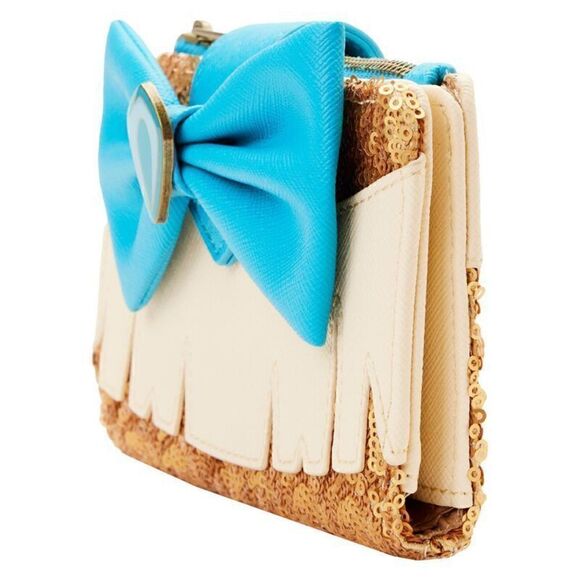 Pocahontas Sequin Bifold Flap Wallet Disney Princess Loungefly NWT IN HAND - Picture 4 of 6